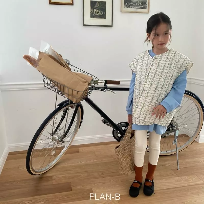 Plan B - Korean Children Fashion - #minifashionista - Flower Quilting Vest - 11
