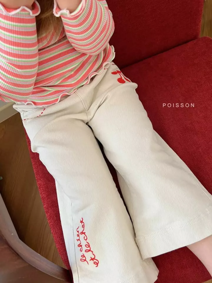 Poisson - Korean Children Fashion - #Kfashion4kids - Cherry Pants