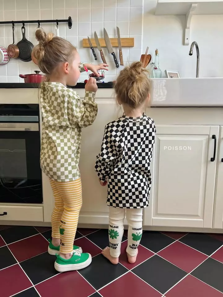 Poisson - Korean Children Fashion - #Kfashion4kids - Checker Tee - 2