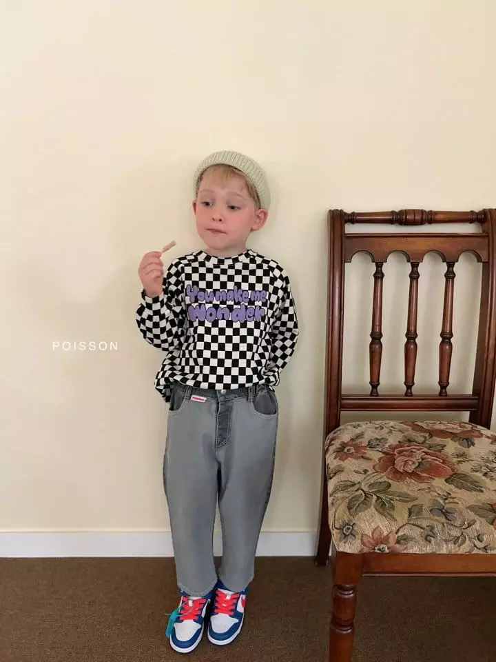 Poisson - Korean Children Fashion - #childofig - Checker Tee - 10