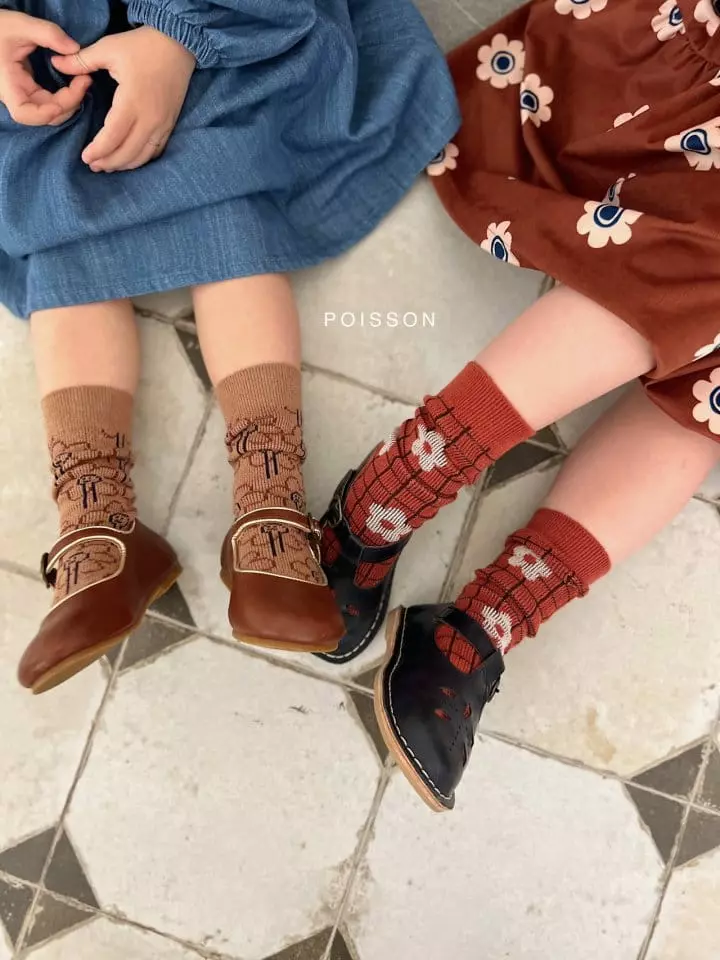 Poisson - Korean Children Fashion - #childrensboutique - Cherry Sock sEt - 8
