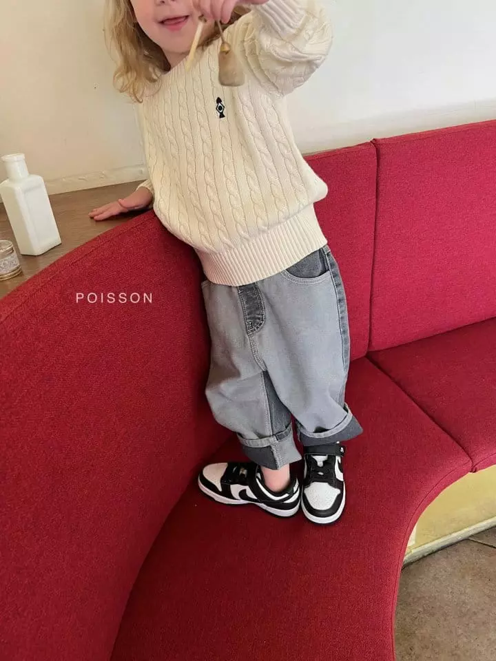 Poisson - Korean Children Fashion - #designkidswear - Twist Knit Tee - 10