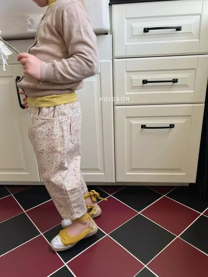 Poisson - Korean Children Fashion - #designkidswear - Flower Easy Pants