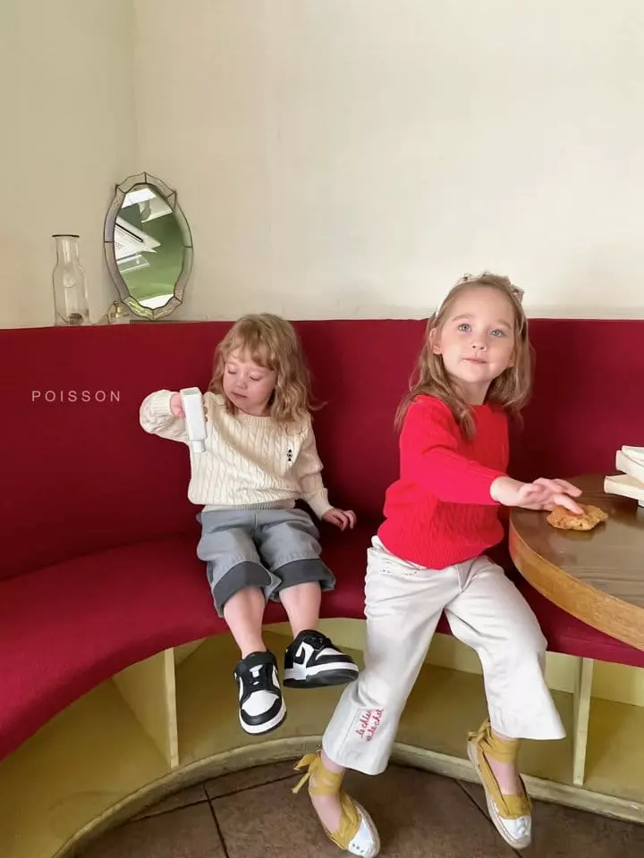 Poisson - Korean Children Fashion - #discoveringself - Twist Knit Tee - 11