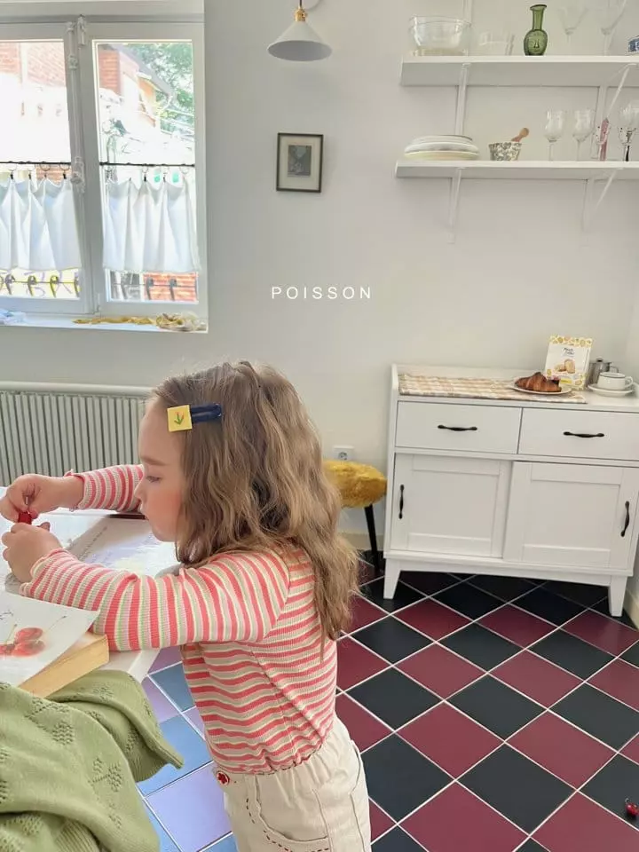 Poisson - Korean Children Fashion - #discoveringself - Hear Stripes Tee - 4