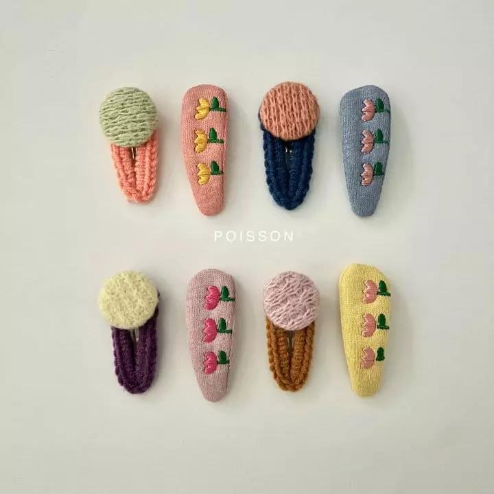 Poisson - Korean Children Fashion - #kidsshorts - Tulip Embroidery Set