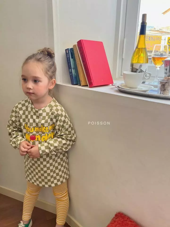 Poisson - Korean Children Fashion - #littlefashionista - Checker Tee - 3