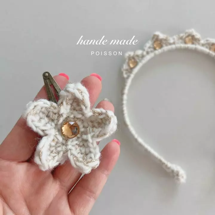 Poisson - Korean Children Fashion - #Kfashion4kids - Hand Made Flower Hairpin - 4