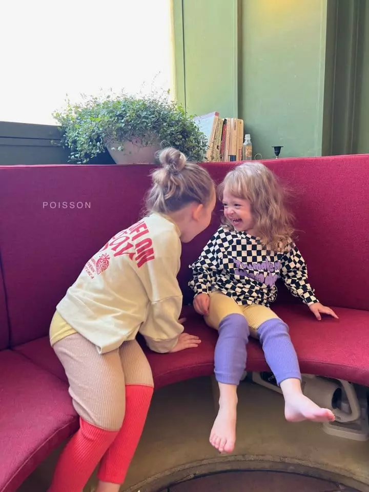 Poisson - Korean Children Fashion - #minifashionista - Embroidery Half Leggings