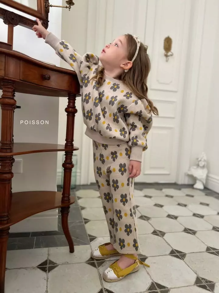 Poisson - Korean Children Fashion - #minifashionista - Puff Top Bottom Set - 8