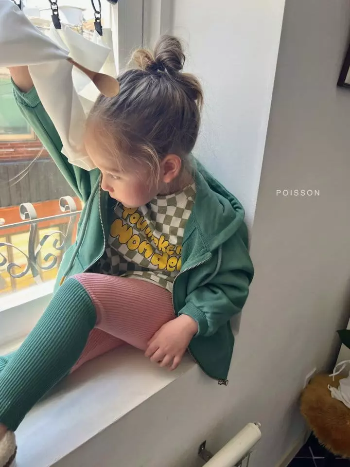 Poisson - Korean Children Fashion - #prettylittlegirls - Born Hoody Zip-up - 12