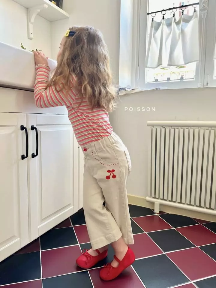 Poisson - Korean Children Fashion - #stylishchildhood - Cherry Pants - 8