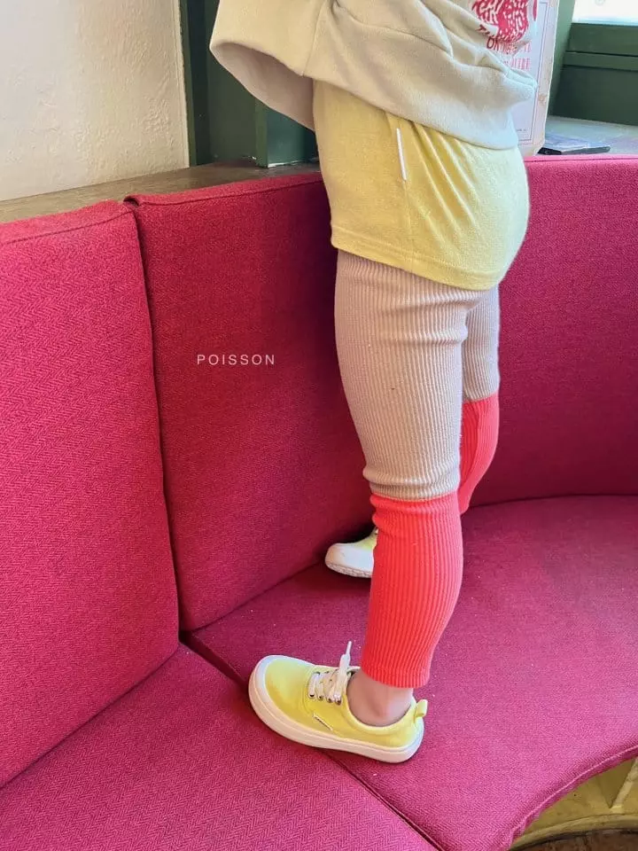 Poisson - Korean Children Fashion - #stylishchildhood - Embroidery Half Leggings - 5