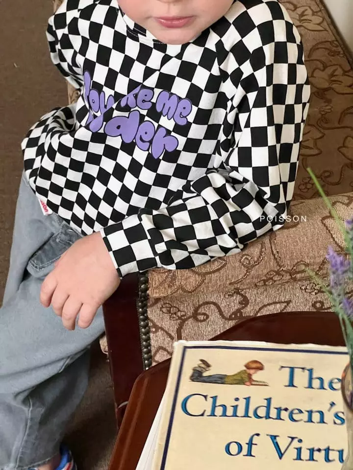 Poisson - Korean Children Fashion - #todddlerfashion - Checker Tee - 7