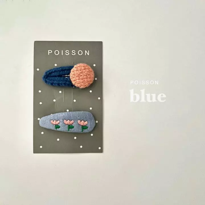 Poisson - Korean Children Fashion - #todddlerfashion - Tulip Embrodiery Hairpin Set - 7