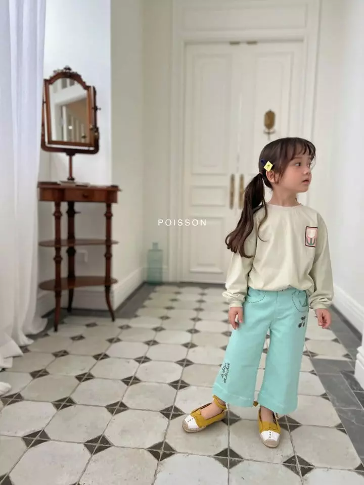 Poisson - Korean Children Fashion - #toddlerclothing - Cherry EmbrodieryHiarpin - 6