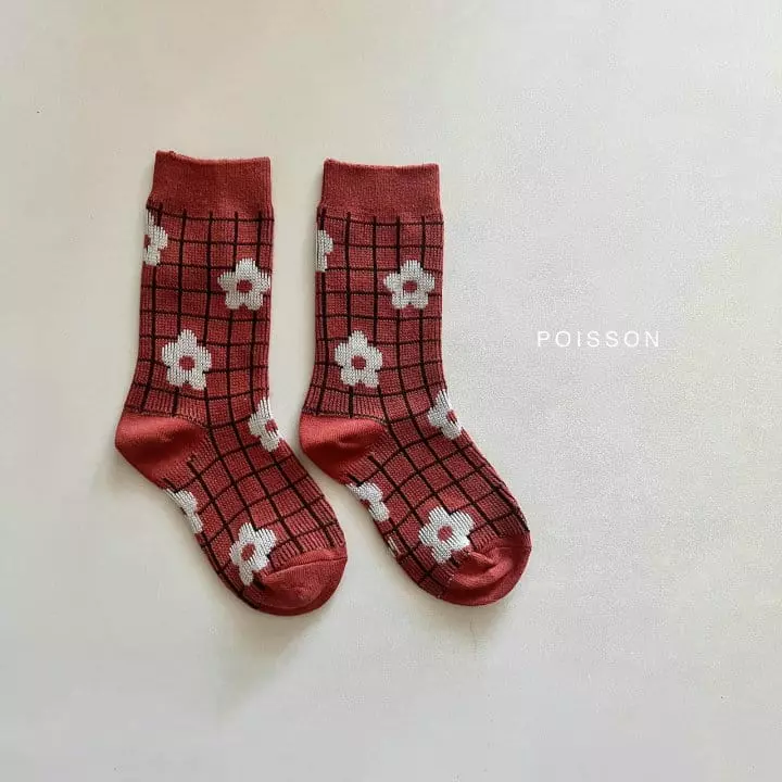 Poisson - Korean Children Fashion - #toddlerclothing - Cherry Sock sEt - 5