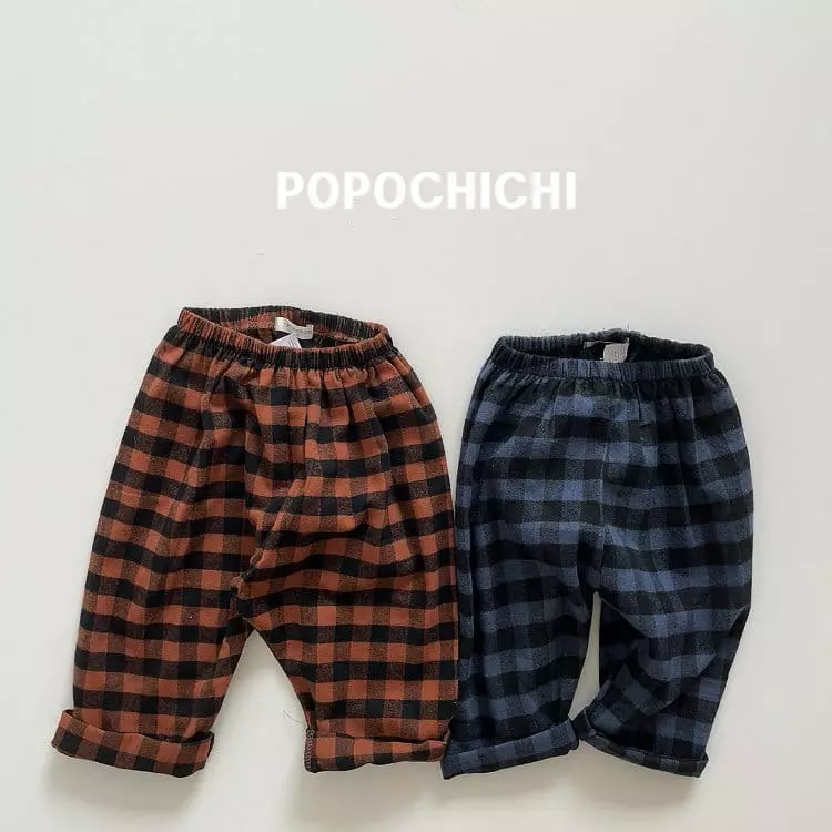 Popochichi - Korean Children Fashion - #Kfashion4kids - London Check Pants - 5