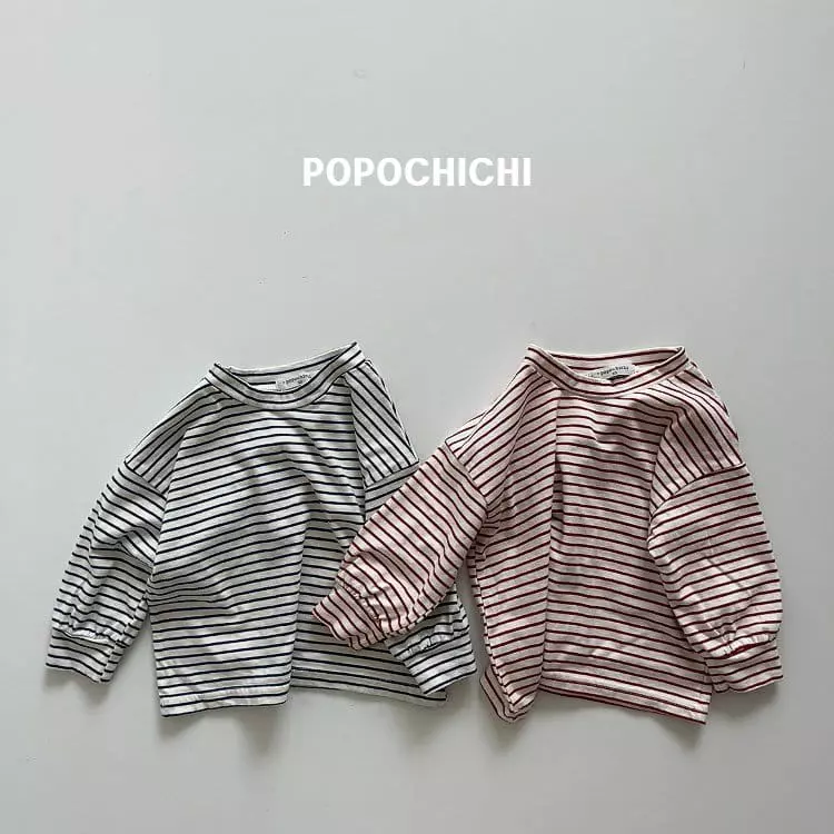 Popochichi - Korean Children Fashion - #childofig - New Stripes Tee - 8