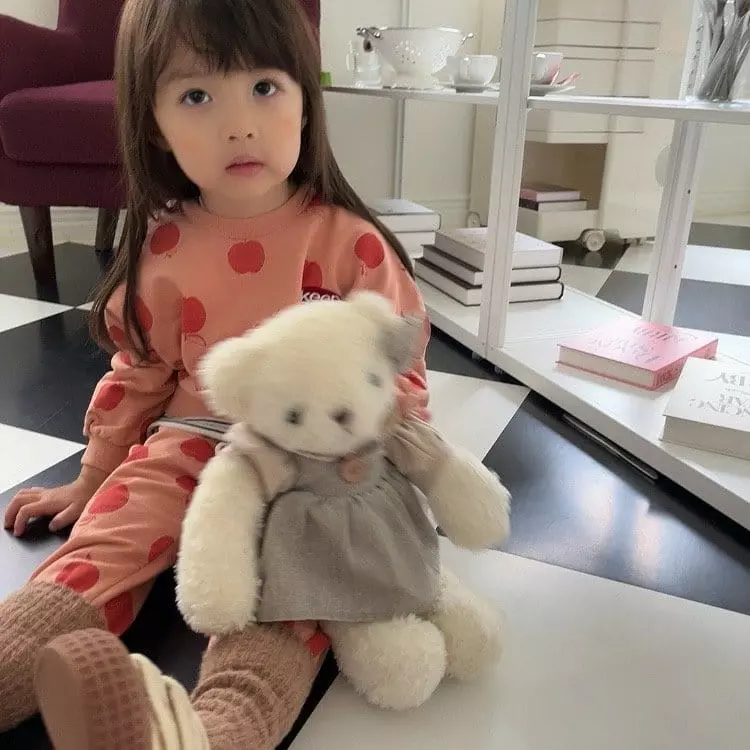 Popochichi - Korean Children Fashion - #childofig - Patch Apple Sweatshirt - 6