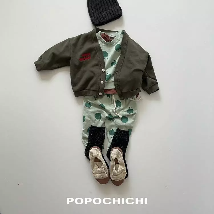 Popochichi - Korean Children Fashion - #childrensboutique - Pochi Embroidery Cardigan