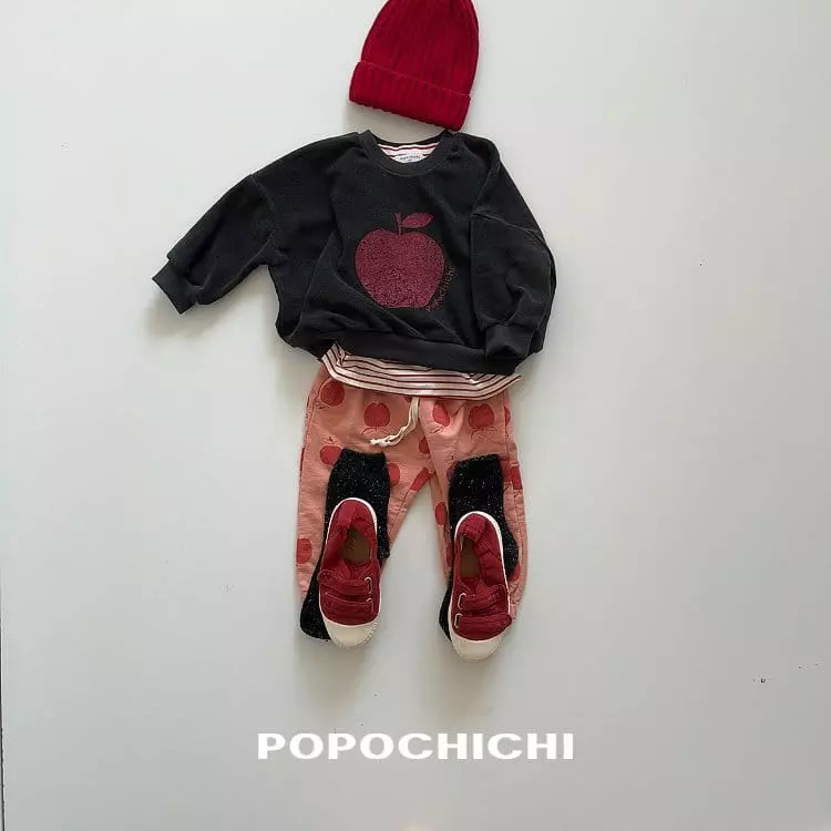 Popochichi - Korean Children Fashion - #designkidswear - Italy Apple Sweatshirt - 2