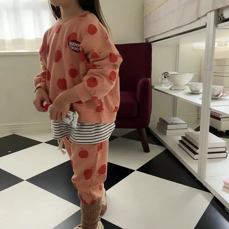 Popochichi - Korean Children Fashion - #discoveringself - Patch Apple Sweatshirt - 9
