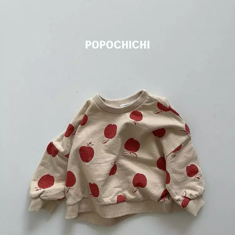 Popochichi - Korean Children Fashion - #discoveringself - Basic Apple Sweatshirt - 8
