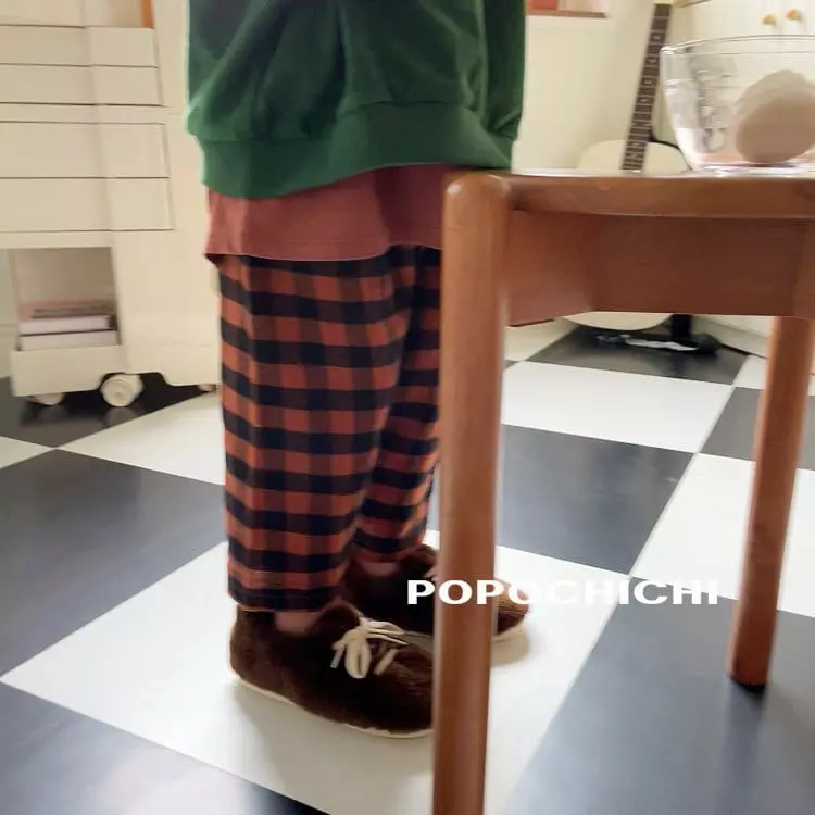Popochichi - Korean Children Fashion - #fashionkids - London Check Pants