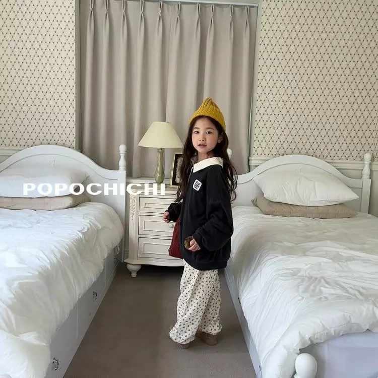 Popochichi - Korean Children Fashion - #fashionkids - Collar Sweatshirt - 3