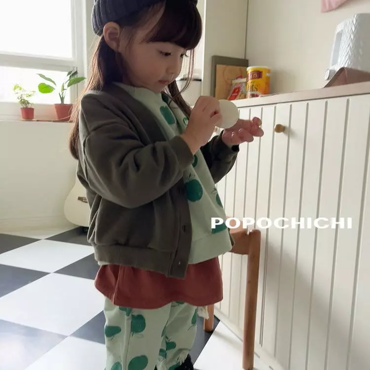 Popochichi - Korean Children Fashion - #kidsshorts - Pochi Embroidery Cardigan - 5