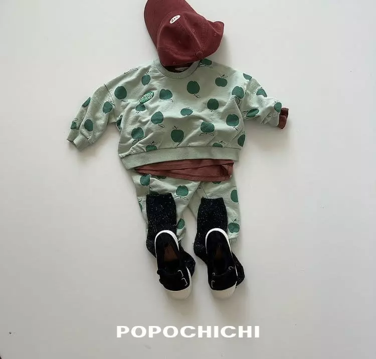 Popochichi - Korean Children Fashion - #kidsstore - Patch Apple Sweatshirt - 12