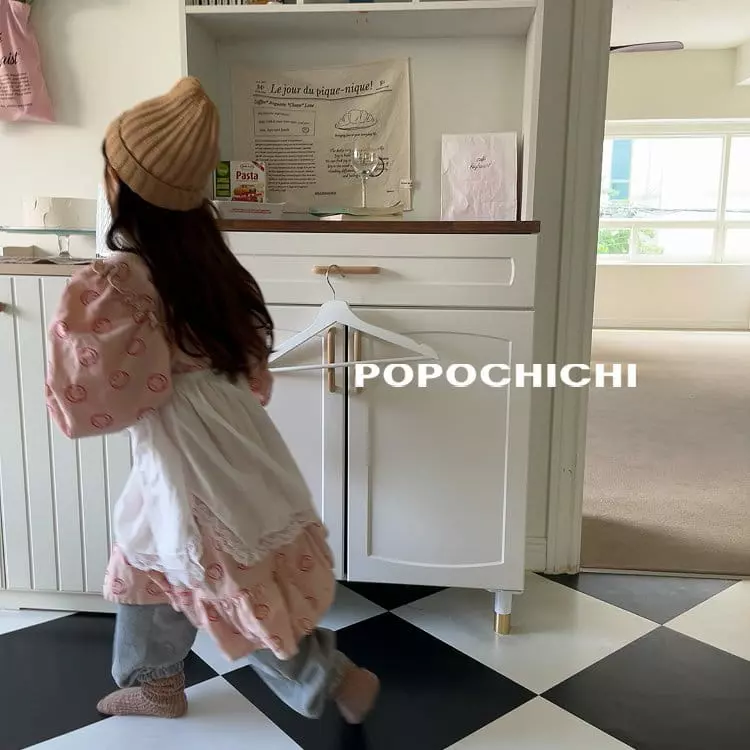 Popochichi - Korean Children Fashion - #kidsshorts - Lace Apron - 4