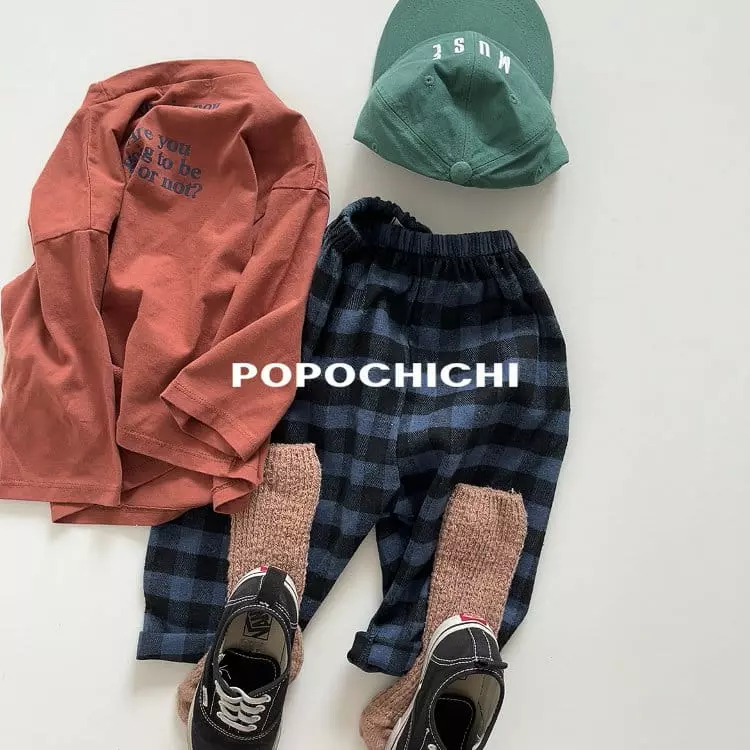 Popochichi - Korean Children Fashion - #littlefashionista - London Check Pants - 6