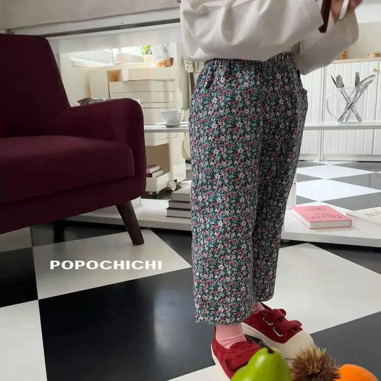 Popochichi - Korean Children Fashion - #Kfashion4kids - San Francisco Flower Pants - 4