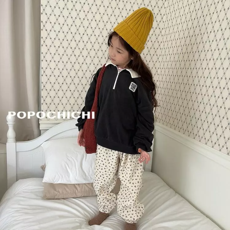 Popochichi - Korean Children Fashion - #littlefashionista - Collar Sweatshirt - 8