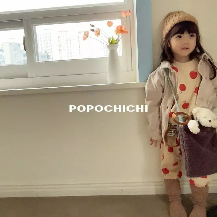 Popochichi - Korean Children Fashion - #prettylittlegirls - Basic Apple Sweatshirt