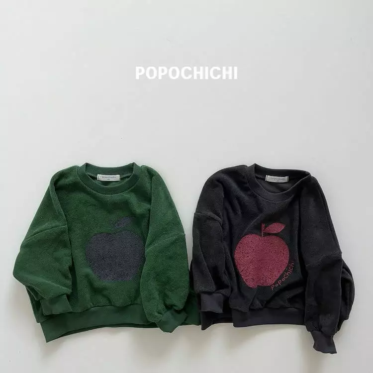 Popochichi - Korean Children Fashion - #prettylittlegirls - Italy Apple Sweatshirt - 12