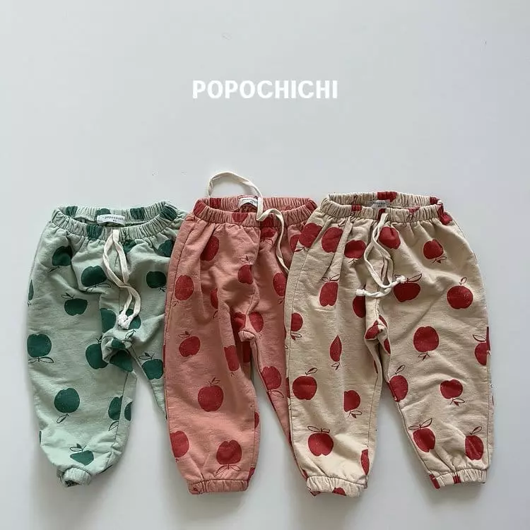 Popochichi - Korean Children Fashion - #todddlerfashion - Apple Pants