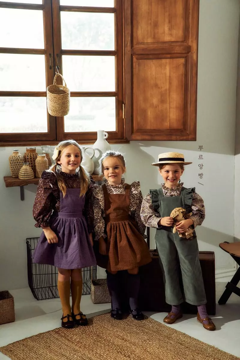 Pourenfant - Korean Children Fashion - #Kfashion4kids - Ned Dungarees Skirt - 2