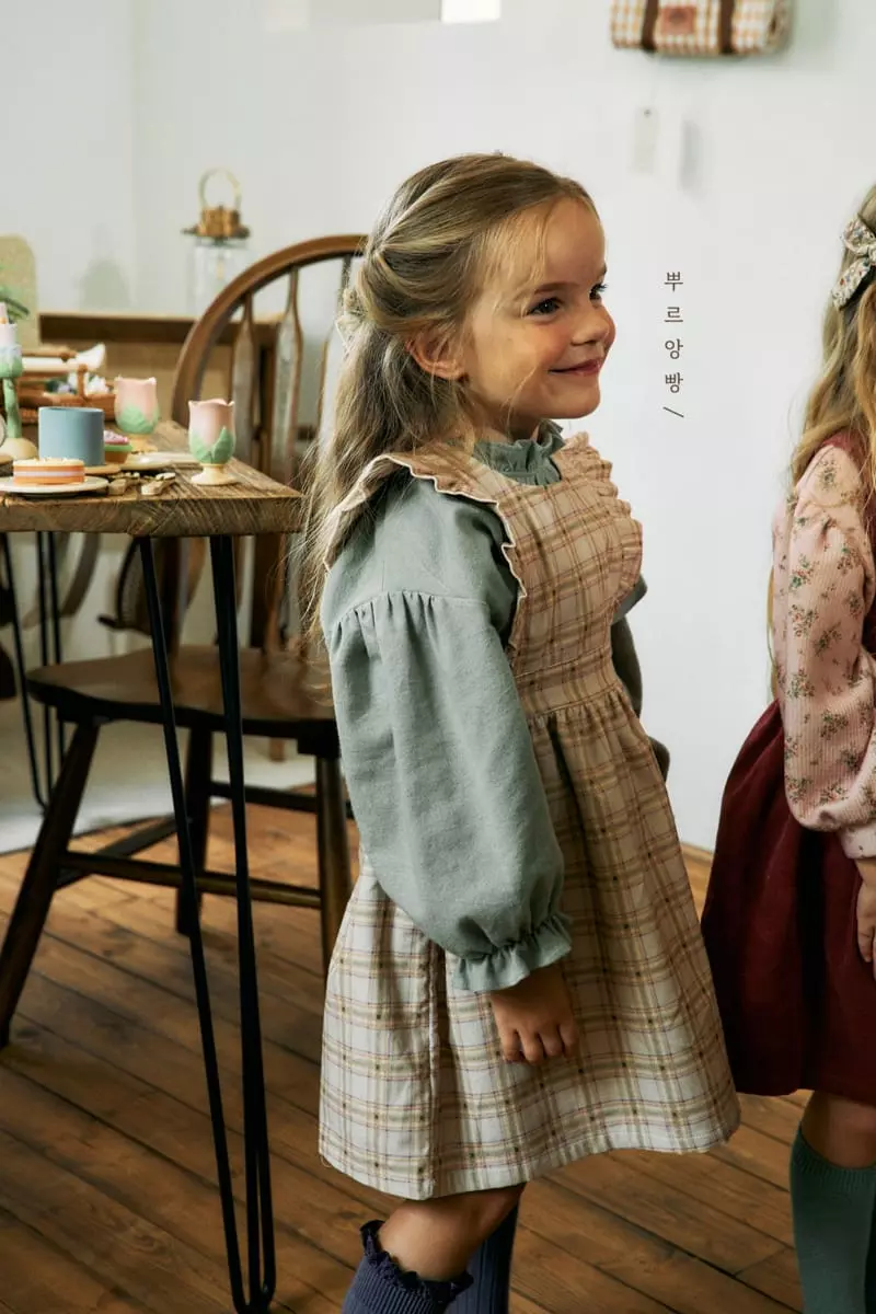 Pourenfant - Korean Children Fashion - #childrensboutique - Luna Check One-piece - 11