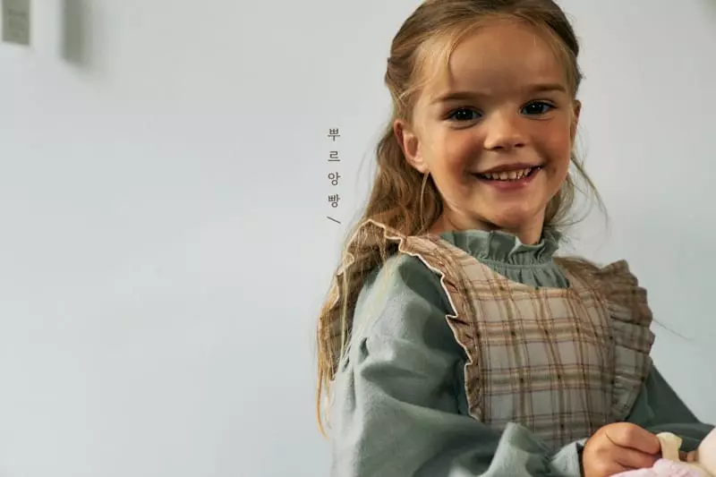 Pourenfant - Korean Children Fashion - #kidsshorts - Luna Check One-piece
