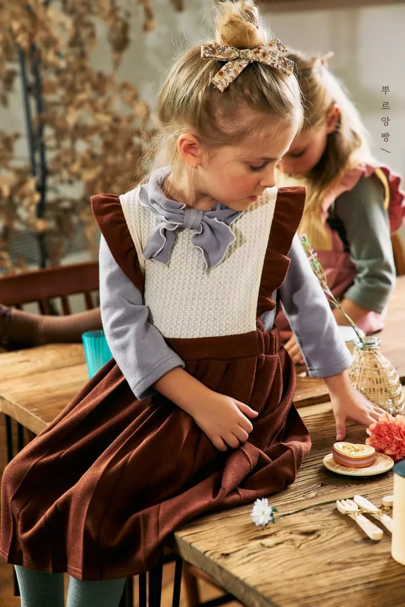 Pourenfant - Korean Children Fashion - #kidsstore - Sharon Knit One-piece - 3