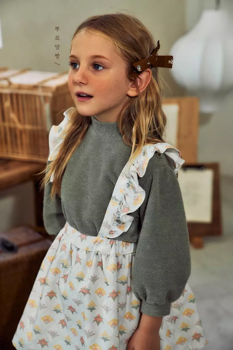 Pourenfant - Korean Children Fashion - #kidzfashiontrend - Luna Knit Puff Tee - 9