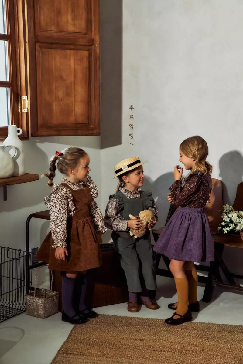 Pourenfant - Korean Children Fashion - #littlefashionista - Ned Dungarees Skirt - 4