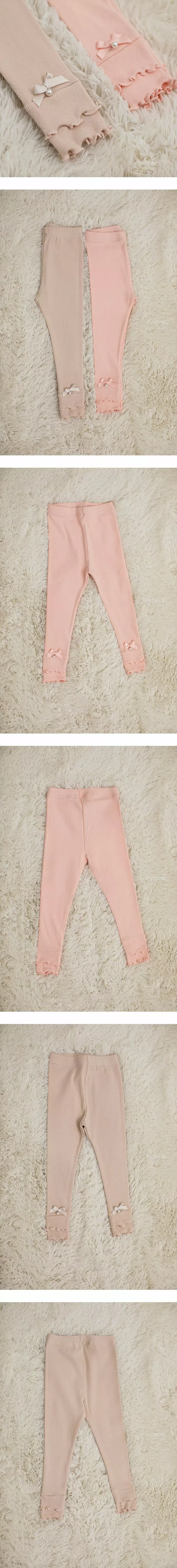Pudding - Korean Children Fashion - #childrensboutique - Ribbon Leggings