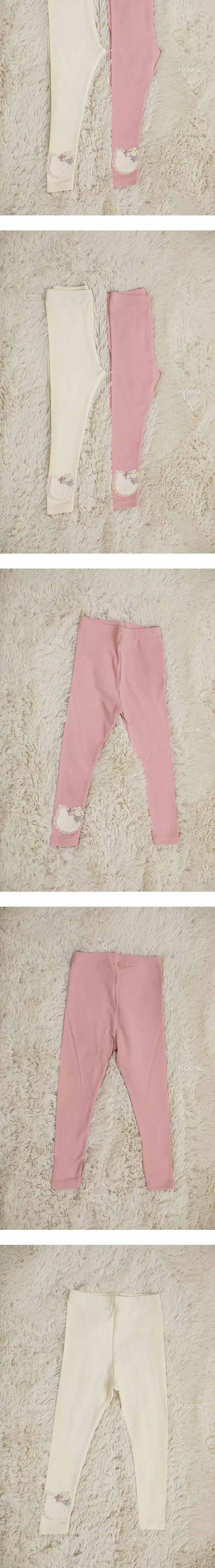 Pudding - Korean Children Fashion - #kidsshorts - Rabbit Leggings