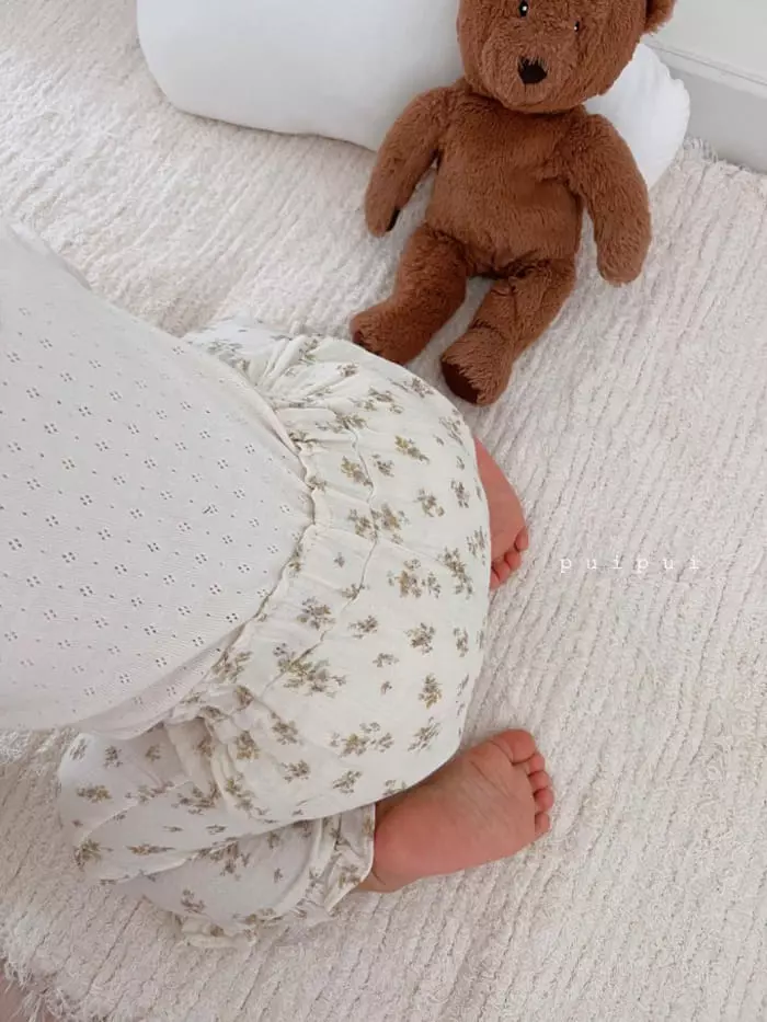 Puipui - Korean Baby Fashion - #babyfashion - Lucy Flower Pants