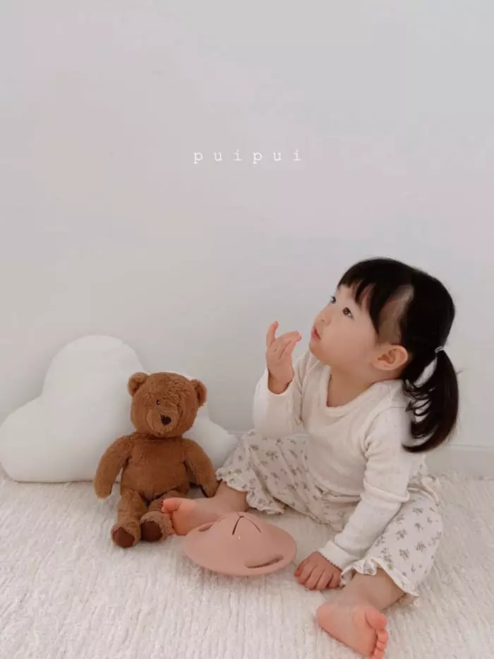 Puipui - Korean Baby Fashion - #babygirlfashion - Lucy Flower Pants - 4