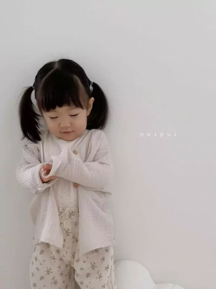 Puipui - Korean Baby Fashion - #babylifestyle - Natural Top Bottom Set